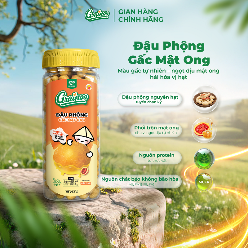 Đậu phộng gấc mật ong 250g